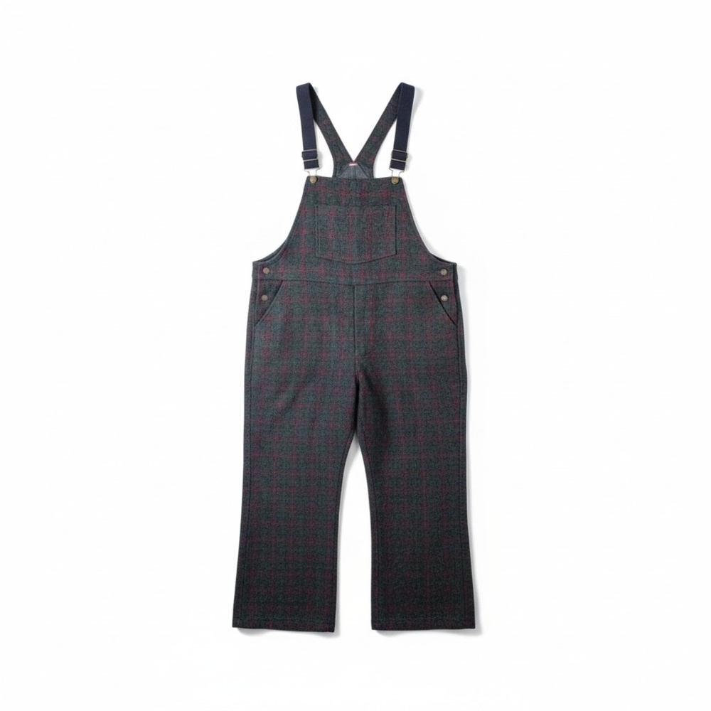 Codet Vintage Pure Virgin Wool Plaid Overalls - Made in Canada